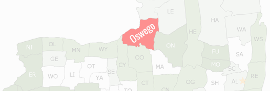Oswego County Map