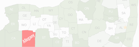 Allegany County Map